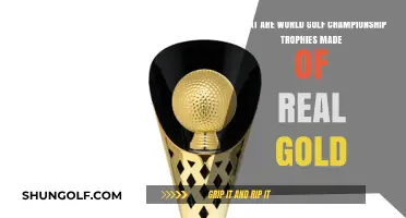 Are World Golf Championship Trophies Crafted from Real Gold?