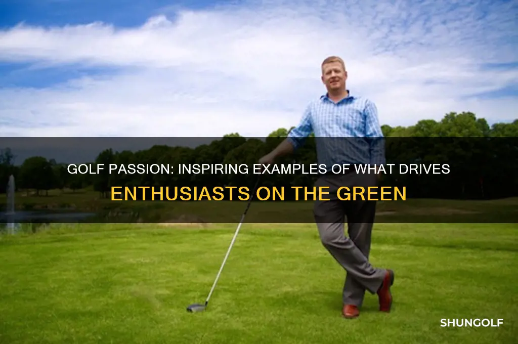 what are you passionate about answer examples golf