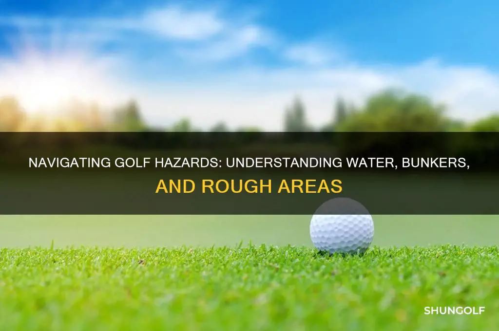 what areas are called hazards in golf