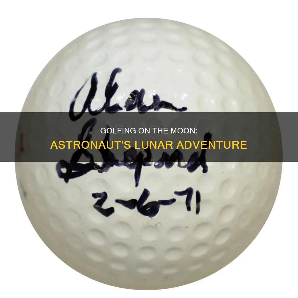 what astronaut golfed on the moon