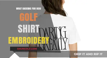 Best Backing Options for Ogio Golf Shirt Embroidery Projects