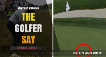 What Bad Word Did the Golfer Say? Uncovering the Controversial Outburst