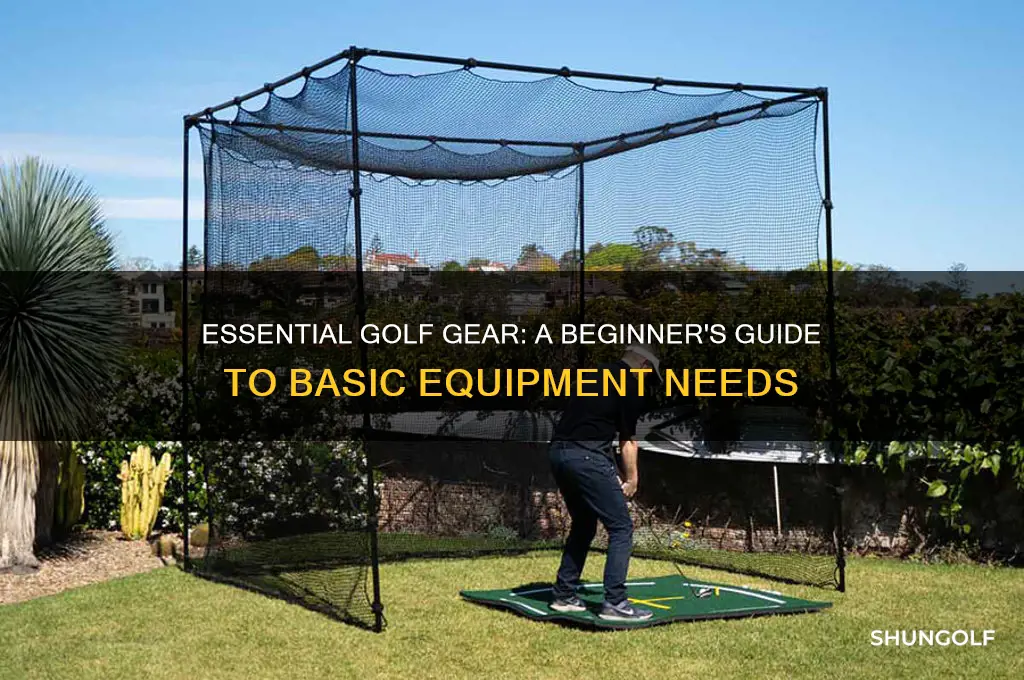 what basic equipment is need for golf