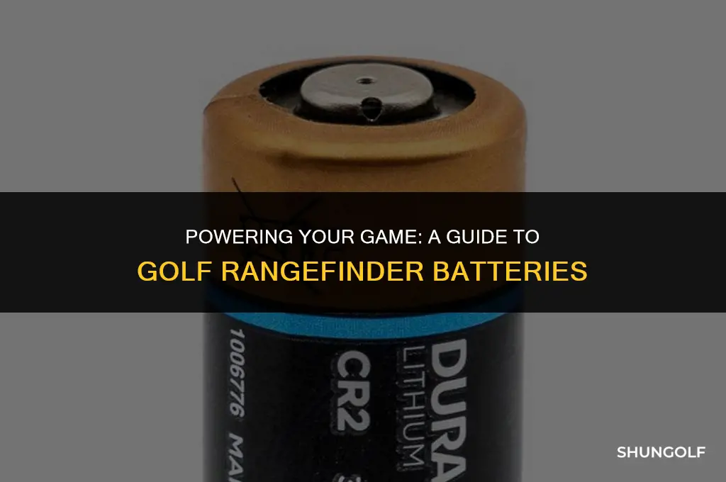 what batteries do golf rangefinders use