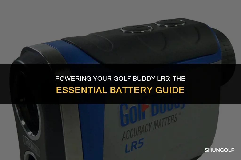 what battery does golf buddy lr5 use