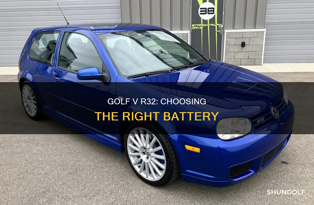 what battery to golf v r32
