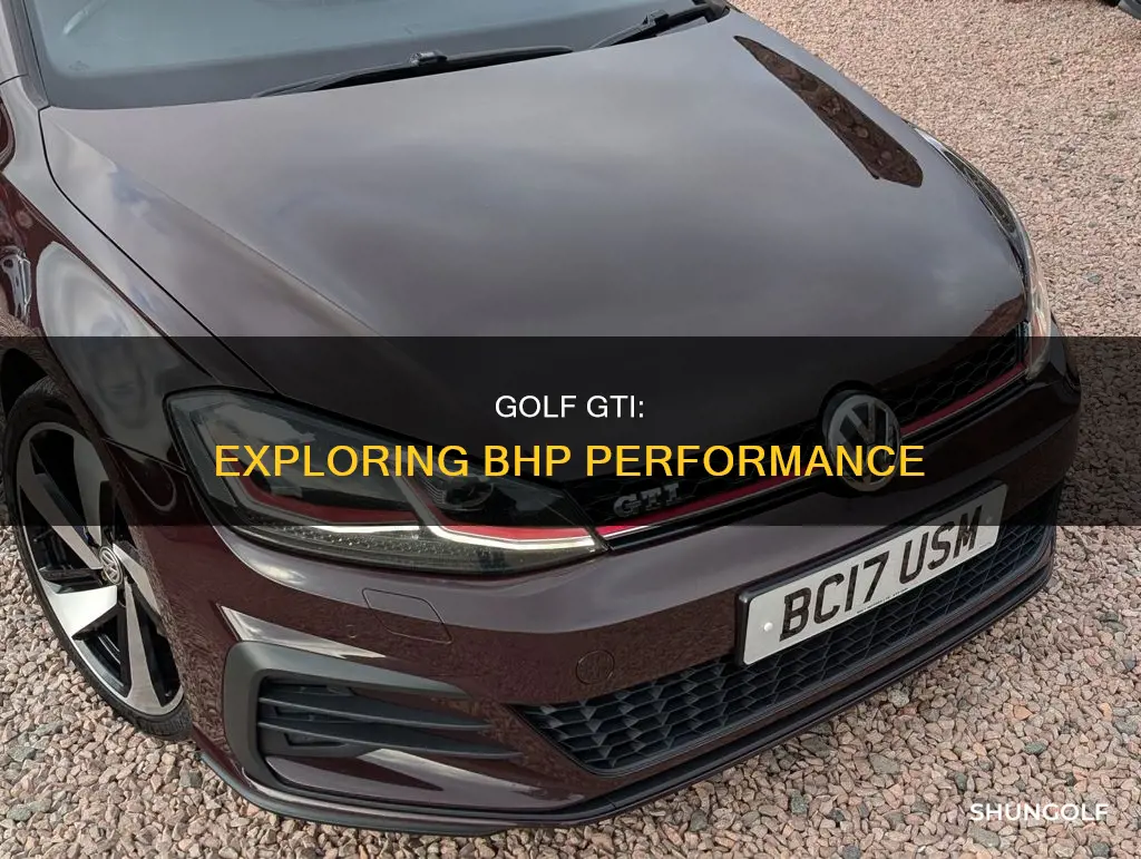 what bhp is golf gti