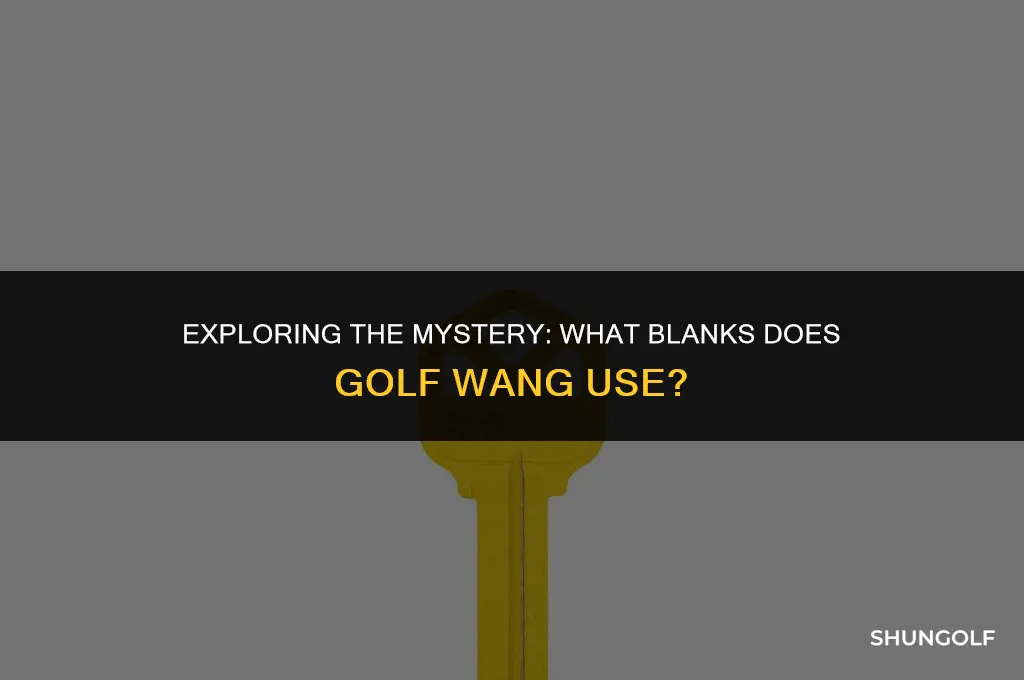 what blanks does golf wang use