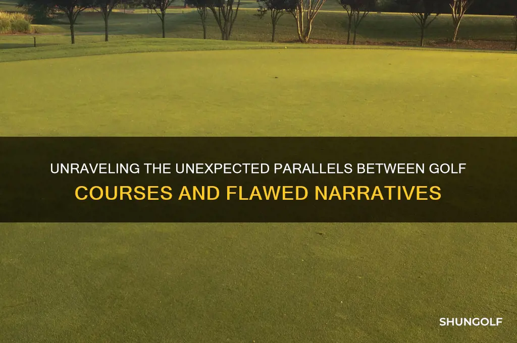 what both golf courses and bad plots have