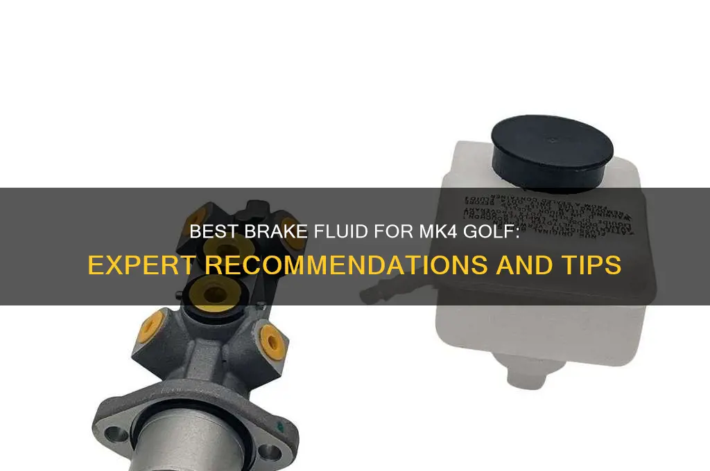 what brake fluid is recommended for a mk4 golf