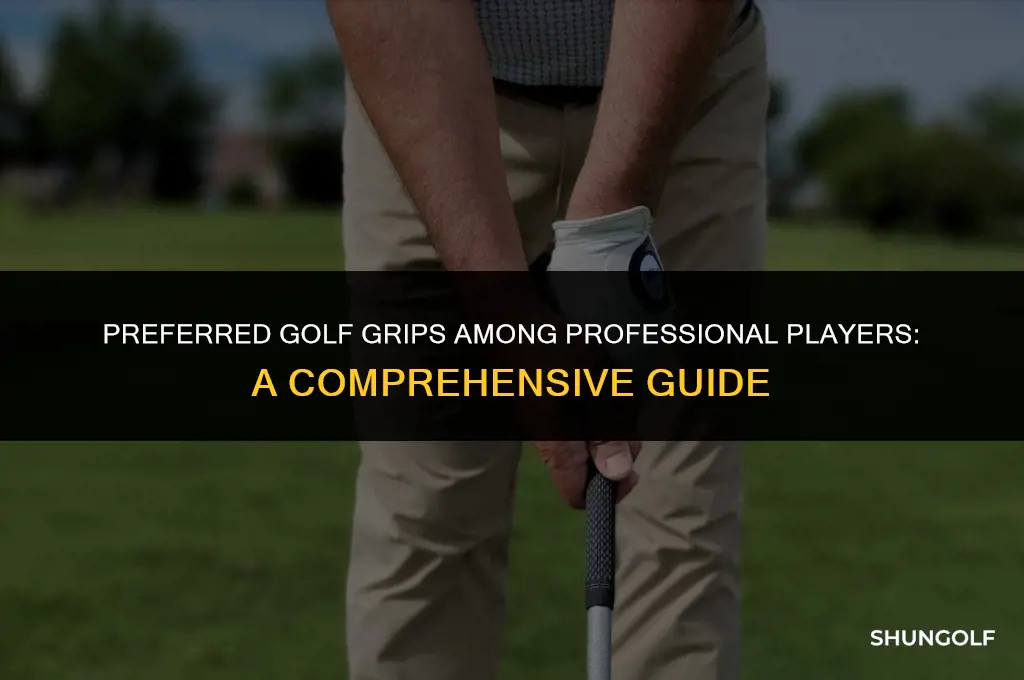 what brand golf grips do pros use the most