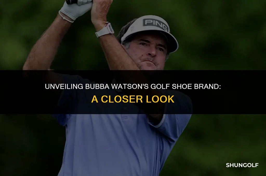 what brand of golf shoes does bubba watson wear