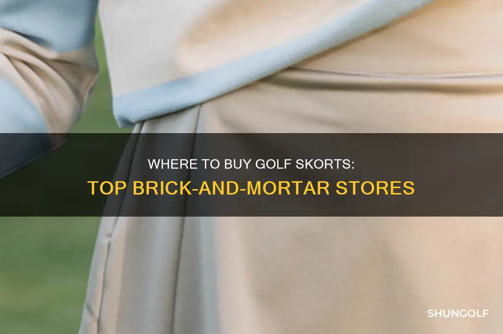 what brick and morar stores sell golf skorts