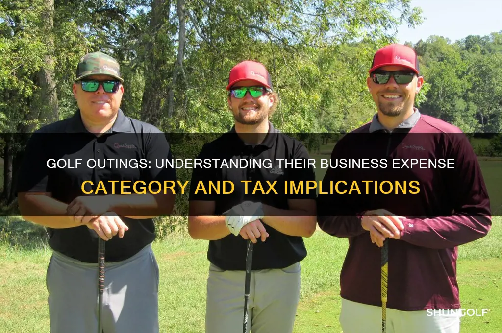 what business expense category is golf outing