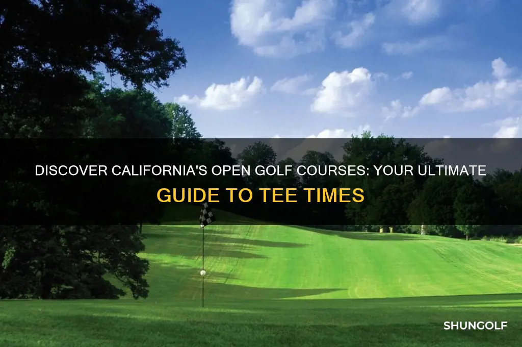 what california golf courses are open
