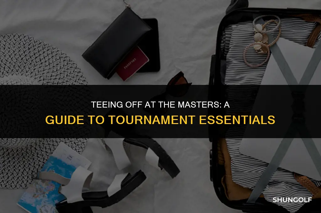 what can i bring into the masters golf tournament