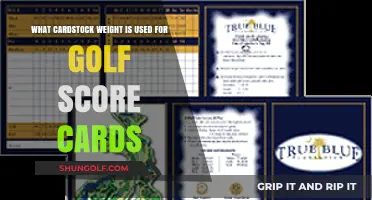 The Ideal Cardstock Weight for Printing Golf Scorecards