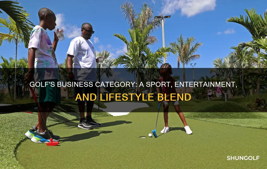 what carigory of buisness is golf
