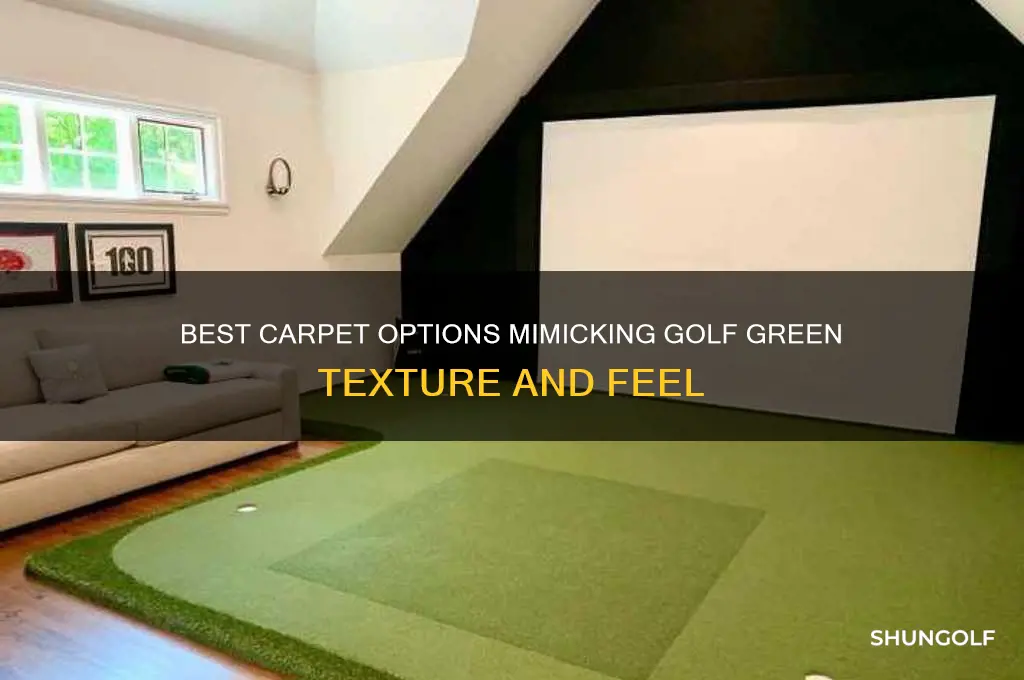 what carpet is close to a golf green