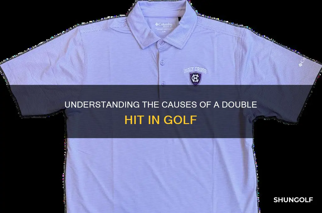 what causes a double hit in golf