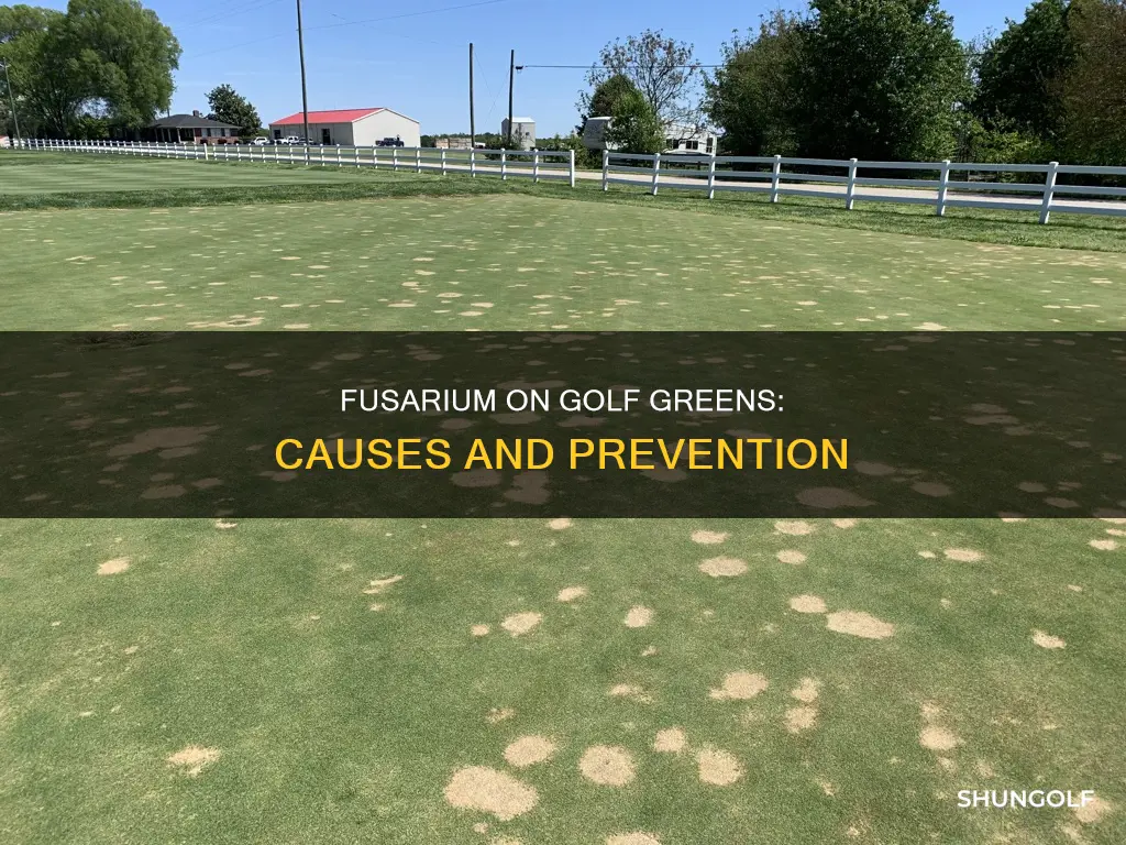 what causes fusarium on golf greens