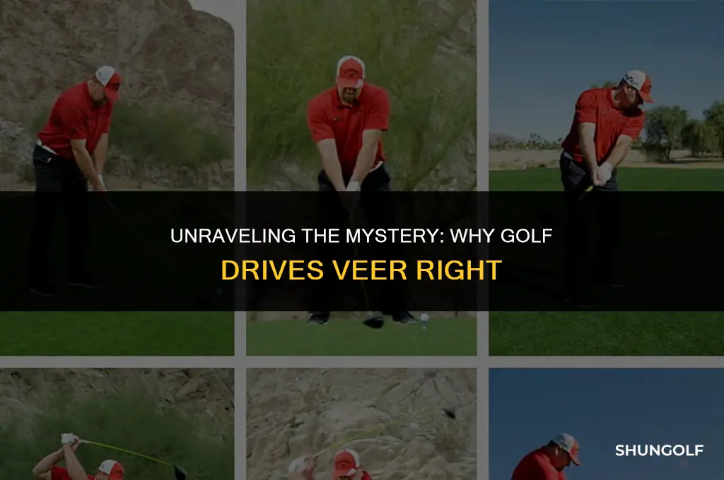what causes golf drives to go right