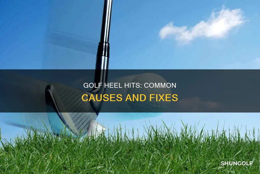 what causes golf heal hits