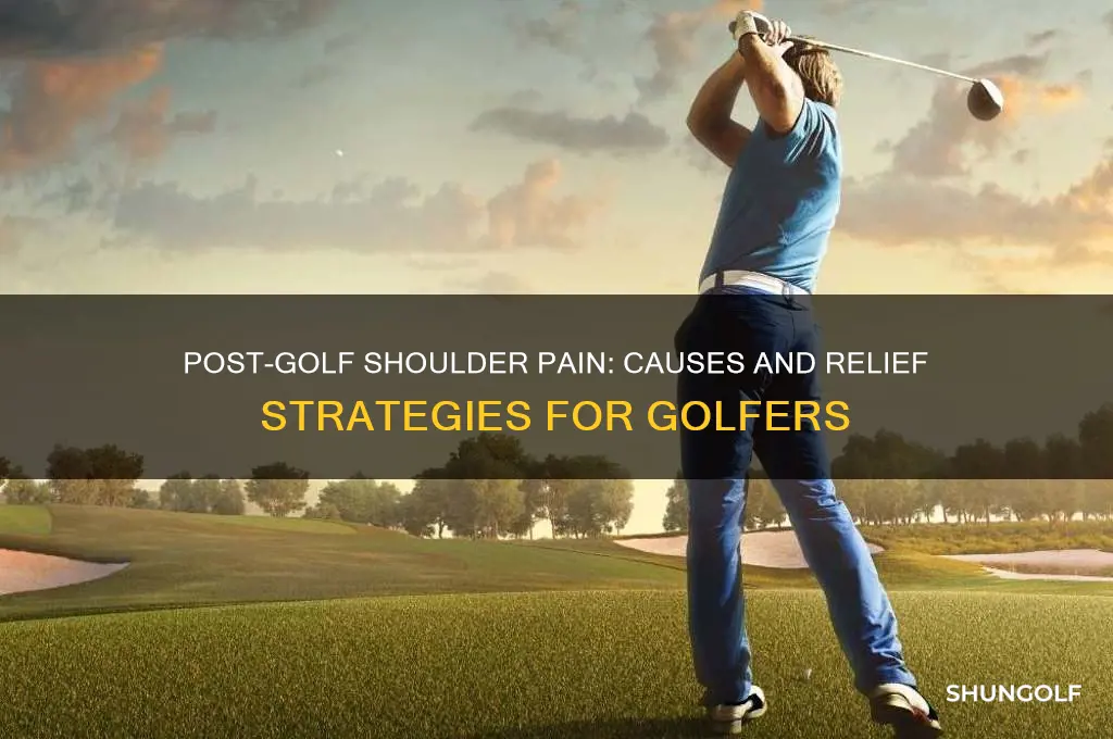 what causes pain and aches in shoulders after golf