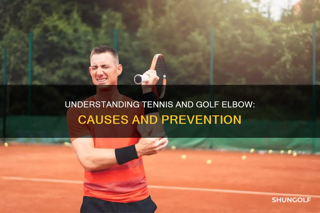 what causes tennis and golf elbow