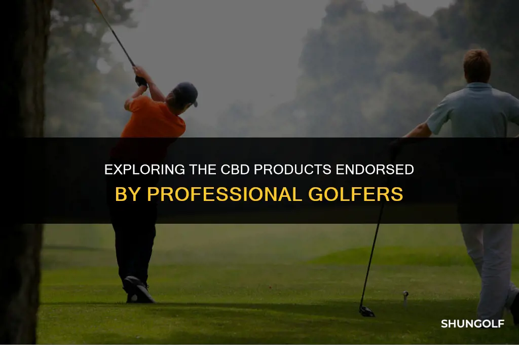 what cbd products do golf pros use
