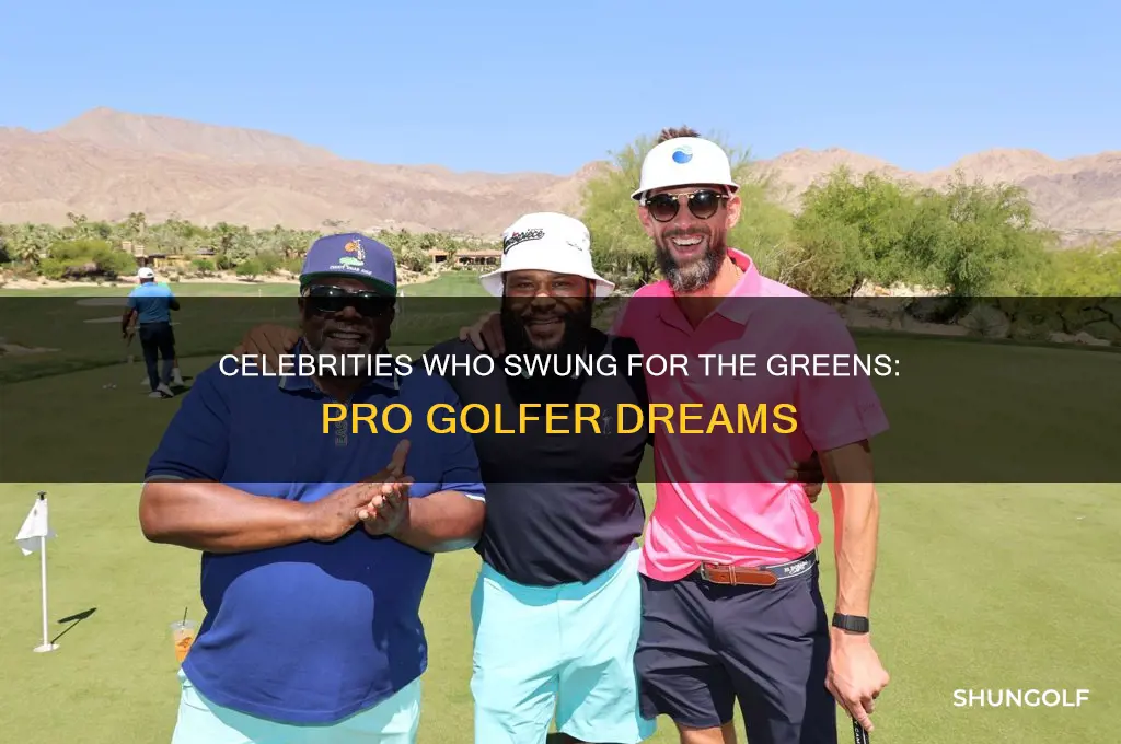 what celeb has tried to be a pro golfer