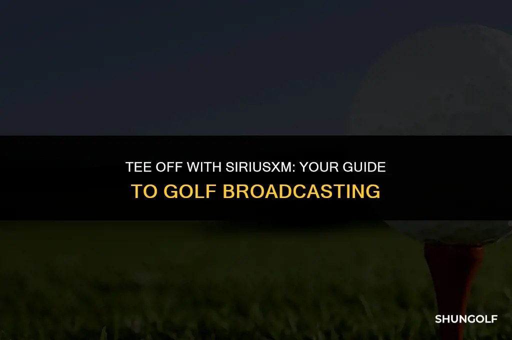 what channel is golf on sirius xm
