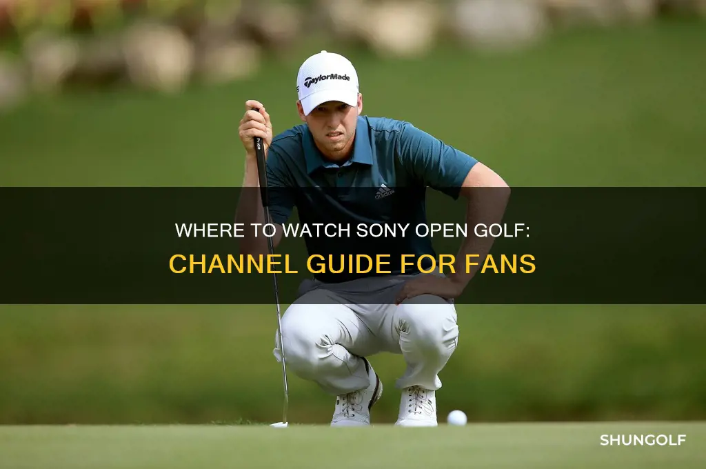 what channel is sony open golf on