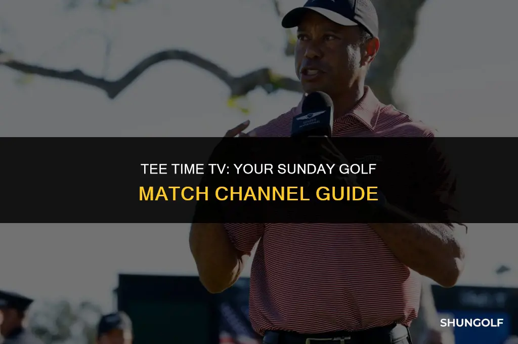 what channel is the golf match on sunday