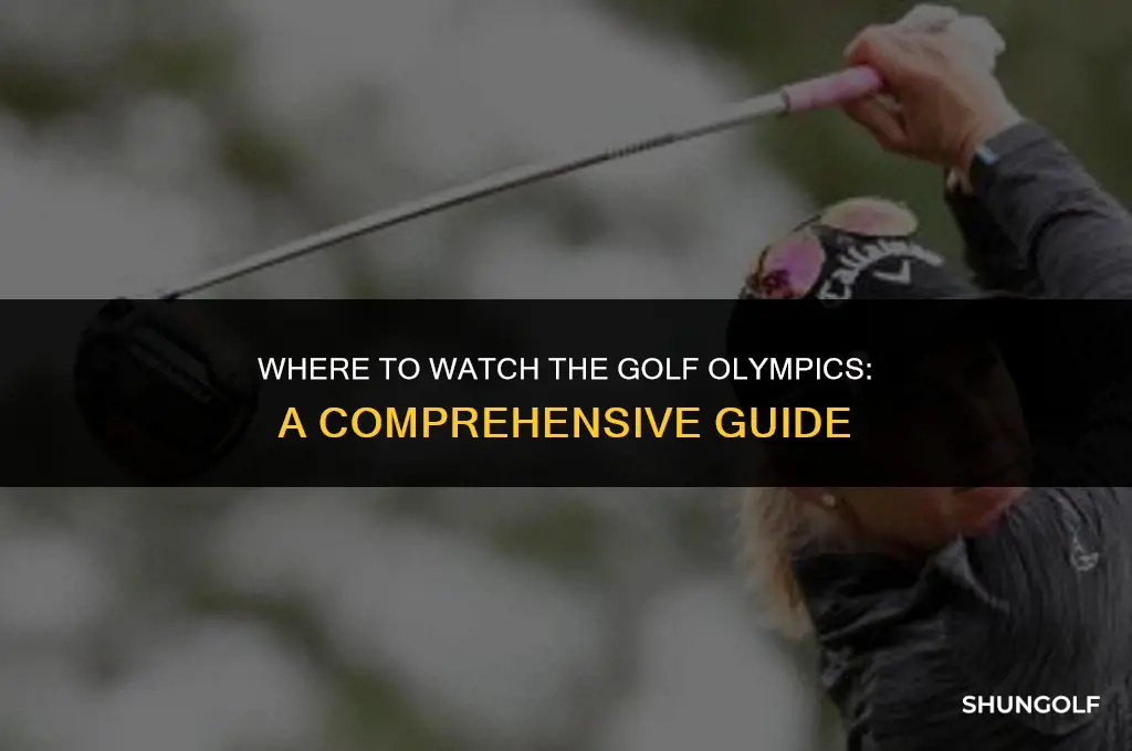 what channel is the golf olympics on