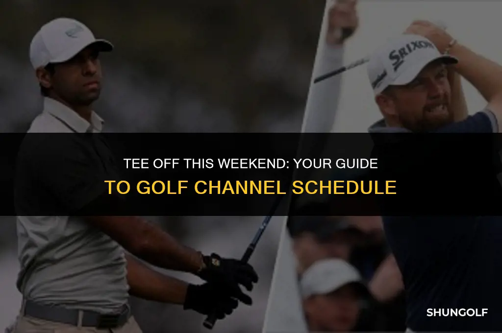what channel is the golf on this weekend