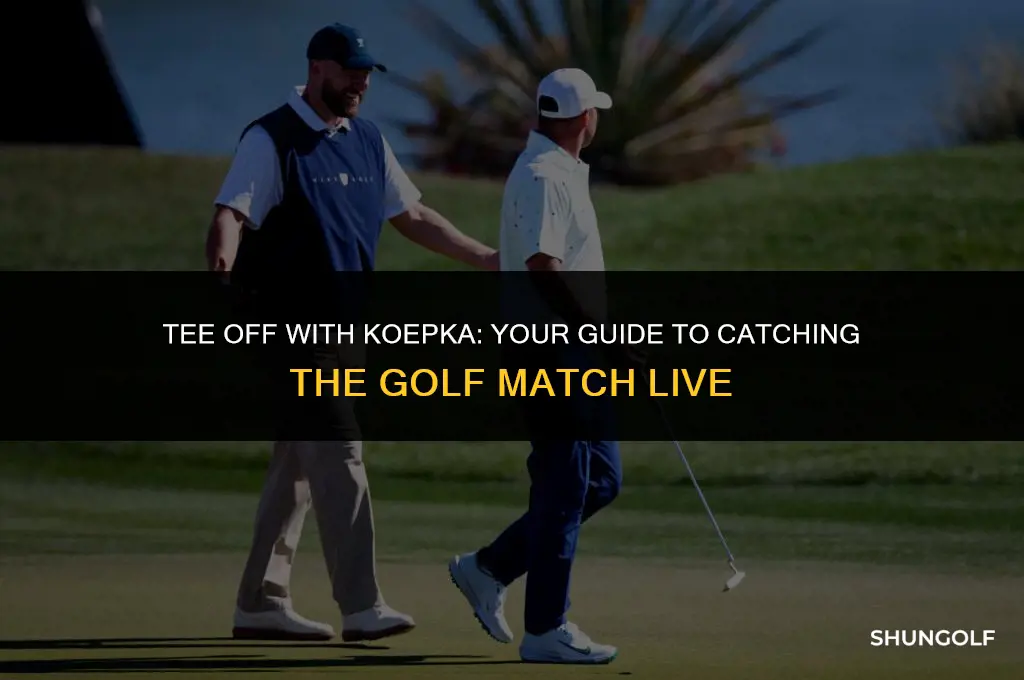 what channel is the koepka golf match on
