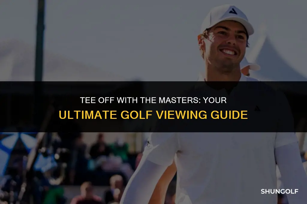 what channel is the master golf on