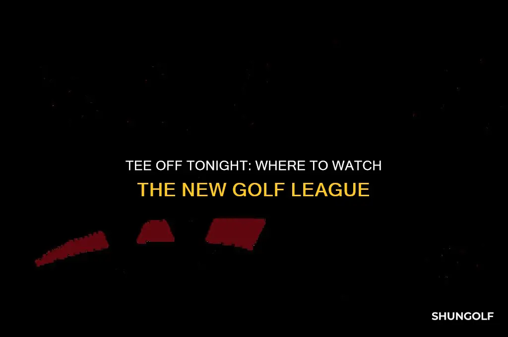 what channel is the new golf league on tonight