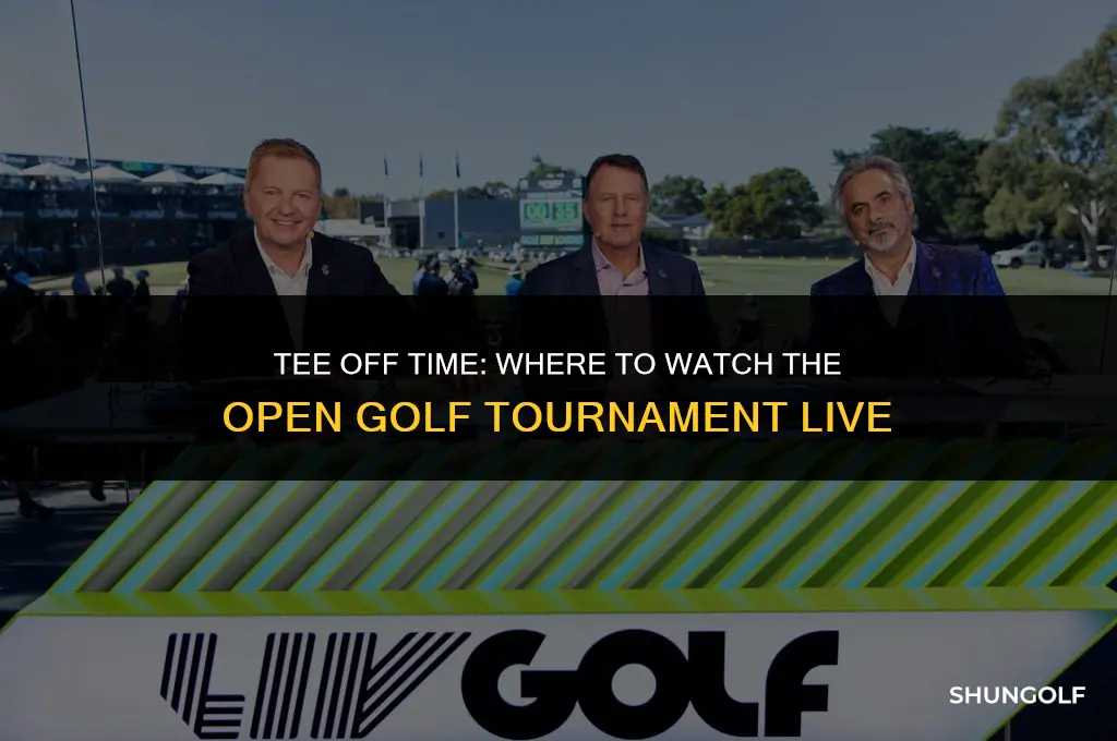 what channel is the open golf tournament on