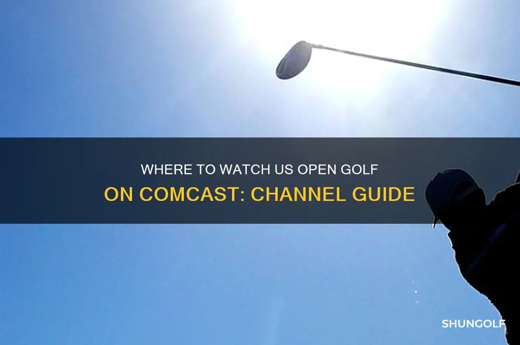 what channel is the us open golf on comcast