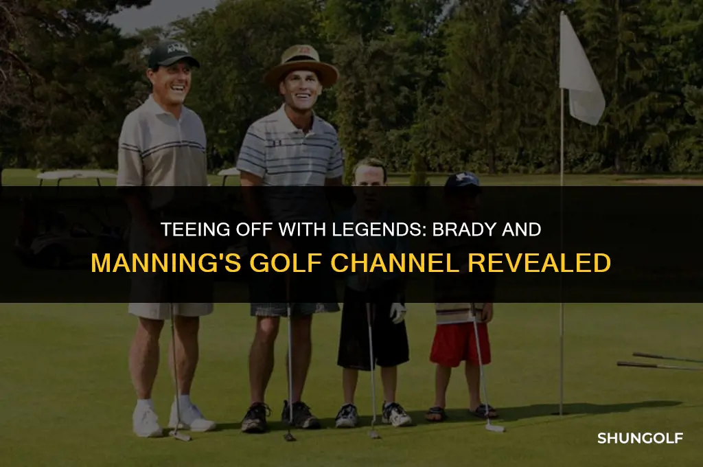 what channel is tom brady peyton manning golf on