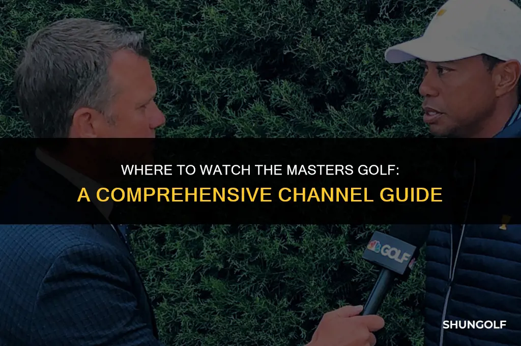 what channels are showing the masters golf