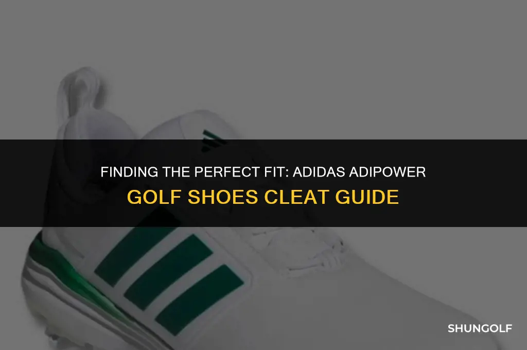 what cleat fits adidas adipower golf shoes