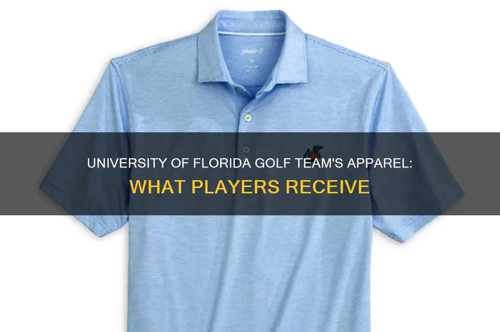 what clothes douniversity of florida golf players recieve