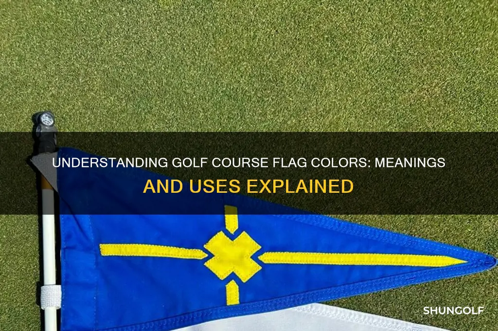 what color are flags on a golf course
