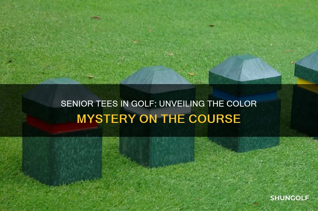 what color are the senior tees in golf