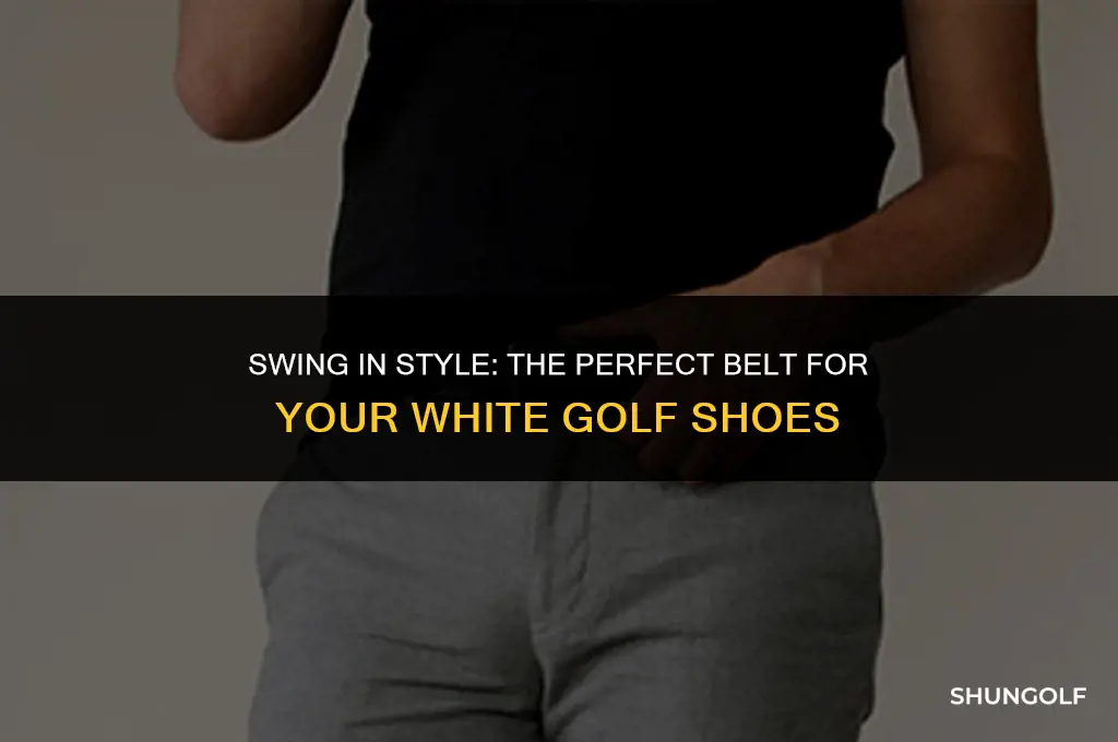 what color belt to wear with white golf shoes