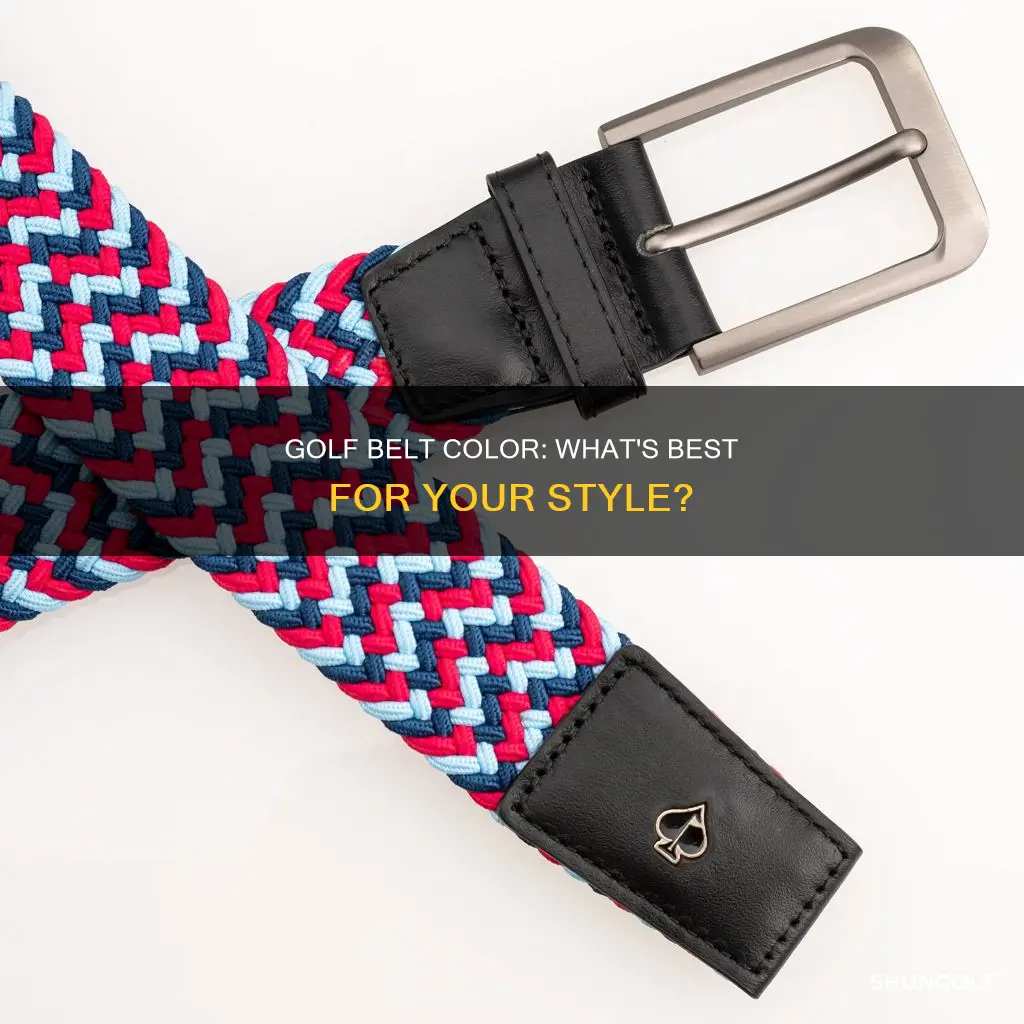 what color golf belt