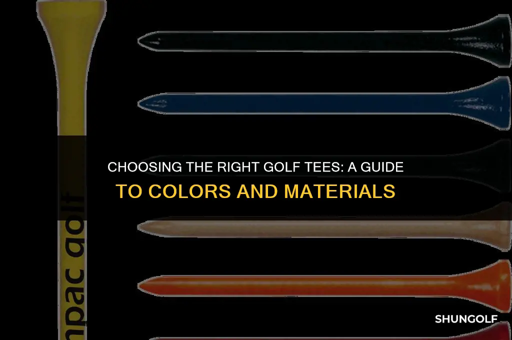 what color golf tees should i use